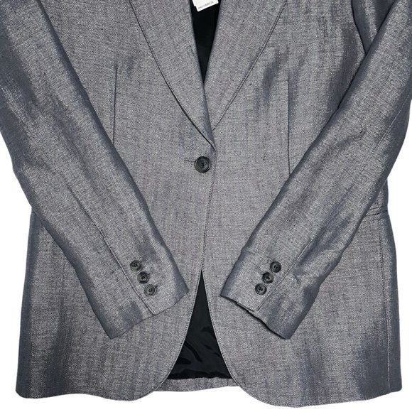 Smythe Pearl Grey Herringbone 90's Blazer NWT - Picture 7 of 15